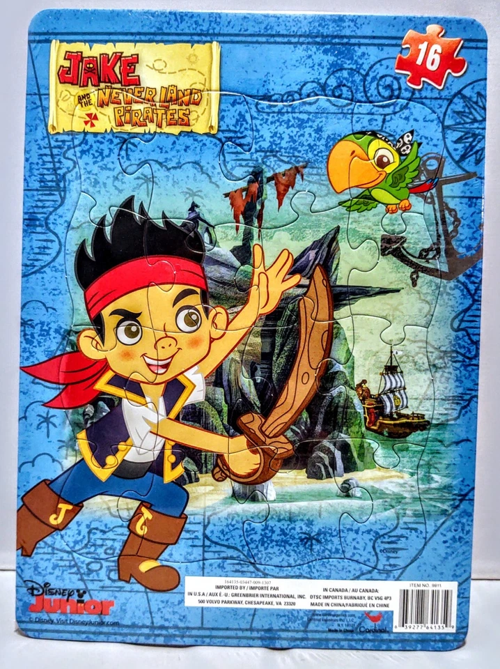 Disney Junior Jake y los Piratas del País de Nunca Jamás Loro Pirata Puzzle Regalo de Cumpleaños Foto 1 de 4