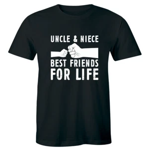 Uncle and Niece Best Friends For Life Men's T-Shirt Awesome Cool Family Gift - Picture 1 of 1