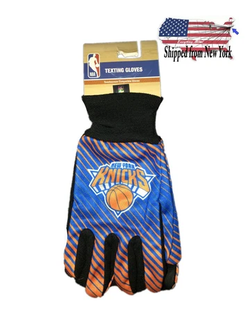 New York Knicks NBA Gear Texting Glove Touchscreen Compatible Gloves ONE SIZE Cover