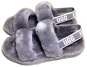 UGG Oh Yeah Slide Suave Amatista Mujer Talla 7 Cómodas Zapatillas Sandalia de Piel Abierta a - Imagen 1 de 9