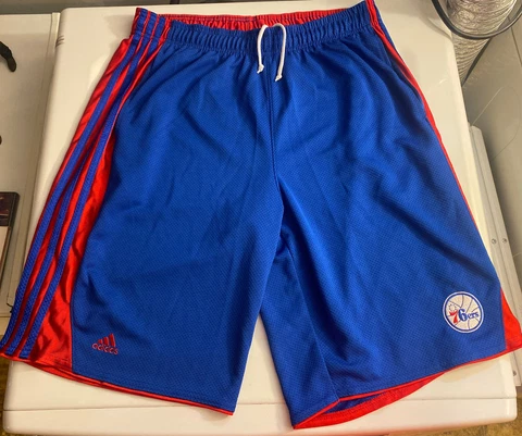 Philadelphia 76ers Basketball Shorts Adidas Men's XL NBA Pockets Embiid Maxey Cover