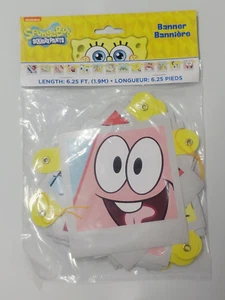 Viacom Spongebob Squarepants & Patrick Banner 6.25 Ft Long NEW - Picture 1 of 4