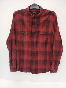 Next Camisa de algodón roja XL para hombre grado premium cierre a presión y cuello abotonado. - Imagen 1 de 21