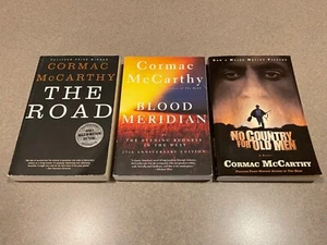 Cormac McCarthy 3 Book Lot - The Road, No Country For Old Men, Blood Meridian - Picture 1 of 20