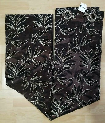 Ojales Cortinas Cortinas Panel Tamaño 52" X 96" Techo Alto Foto 1 de 4