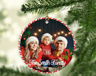 Custom Family Photo Christmas Ornament, Photo Hanging Decor, Photo Ornament