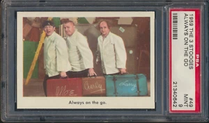 1959 FLEER THE 3 STOOGES #49 ALWAYS ON THE GO... PSA 9 MINT - Picture 1 of 2