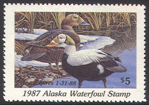 AK3 1987 Alaska State Duck Stamp (MNH) - Image 1 of 1