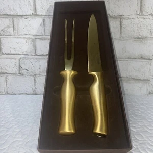 Ivocutelarias Virtugold Tranchiermesser Set Gold Besteck Signiert  - Bild 1 von 10