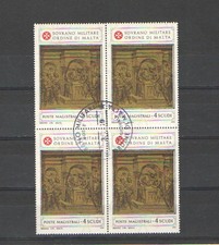 B6123 - SMOM ORDINE DI MALTA - RARA QUARTINA USATA