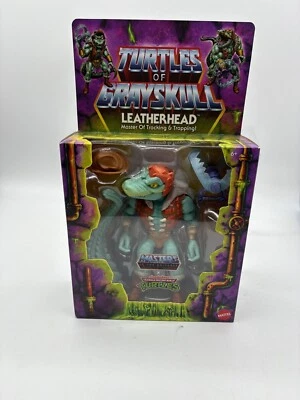 Figura de acción de lujo MOTU Origins Turtles of Grayskull LEATHERHEAD sin perforar NUEVA Foto 1 de 4
