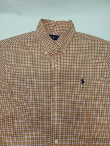 Ralph Lauren Herren Kurzarm Classic Button Down Größe M Farbe Weinrot - Bild 1 von 7