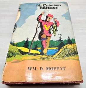 Antiker Sportroman Buch "Das purpurrote Banner" College Baseball WM.D. Moffat 1907 - Bild 1 von 8