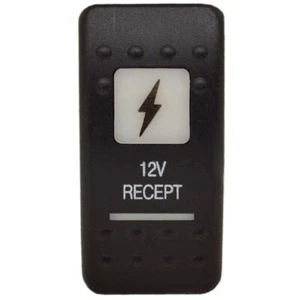 Carling Boat Rocker Switch Cover | 12V Recept Black Actuator - Picture 1 of 2