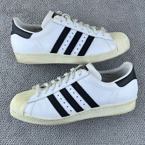Adidas Originals Superstar Años 80 Blanco Negro Zapatos Tenis Para Hombre Talla 10