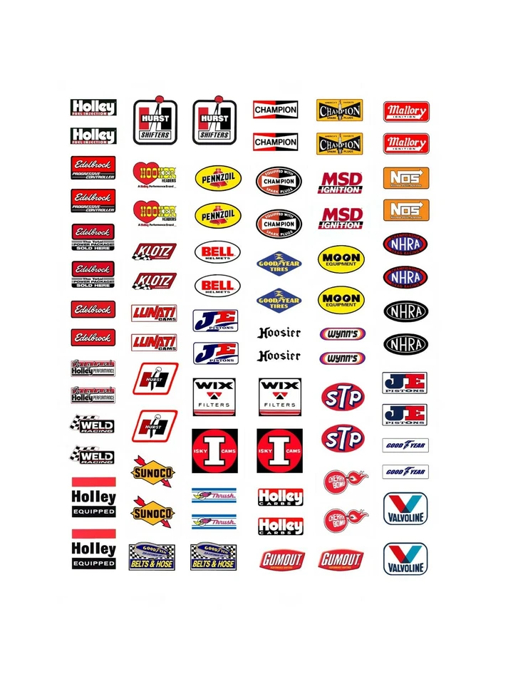 1960s and 70s Fender Sponsors 1/64 scale decal  AFX Tyco Aurora Auto World - Image 1 of 1