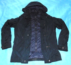 MEN'S BARBOUR TULLOCH HOODED FULL ZIP JACKET  DARK NAVY BLUE  SMALL - Picture 1 of 6