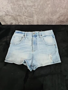 Kendall & Kylie Damen The Drifter hoch geschnitten Denim Jeans Shorts Jorts Größe 11 11 - Bild 1 von 9