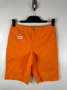 Polo Ralph Lauren Kids Boys Chino Casual Flat Front Outdoor Shorts Orange Sz 16 - Picture 1 of 13