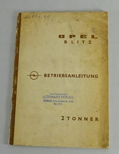 Betriebsanleitung / Handbuch Opel Blitz 2 Tonner von 09/1964 - Bild 1 von 4
