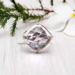 Amethyst Ring 925 Sterling Silver Ring Handmade Ring Boho Ring Engagement Ring - Picture 1 of 3