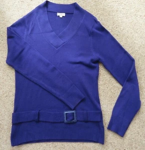 PURPLE VERY SOFT LADIES TUNIC SWEATER DROPPED WAIST Size M FILATI BNWOT - Picture 1 of 5