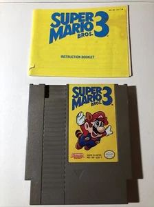 Super Mario Bros 3 NES mit Handbuch & Hülle Kostenloser Versand - Bild 1 von 3