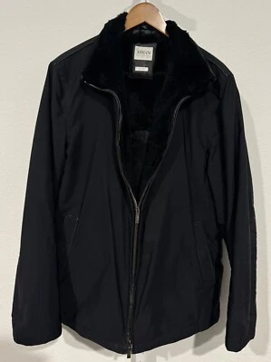 GIORGIO ARMANI $3500 Rabbit Fur Lined Jacket Sz L Water Repellent Jacket - Image 1 of 4