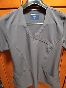 Life Threads Contego Damen klein grau aktiv V-Ausschnitt Top medizinische Peelings - Bild 1 von 5