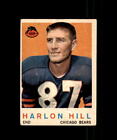 1959 TOPPS FOOTBALL CARD CHICAGO BEARS #167 HARLON HILL FLORENCE TEACHERS