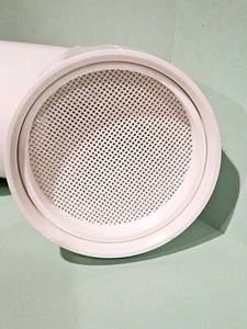 6" PVC Vent Termination, 6.625" OD, Fine Mesh Screen, All Plastic for 6" Fitting - Picture 1 of 6