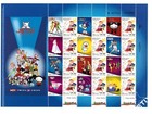 ISRAEL 2008 - MY OWN STAMPS - Jetix - Diseny - Sonic - Sheet of 12 Stamps - MNH