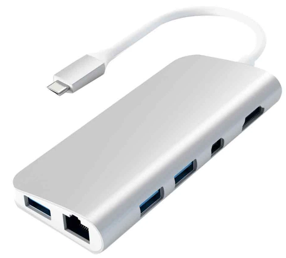 SATECHI Aluminum Type USB-C Multimedia Adapter  SILVER $99.99 - Image 1 of 1