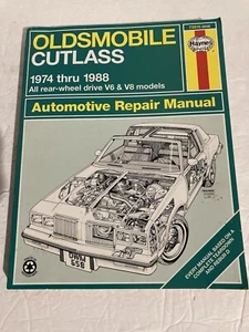 Haynes Repair Manual Series Oldsmobile 1974-1988 All Rear-Wheel 658 V6 & V8 - Foto 1 di 9