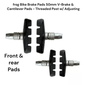 frog Bike Brake Pads 50mm V-Brake & Cantilever Pads - Front & Rear Pads - Picture 1 of 6