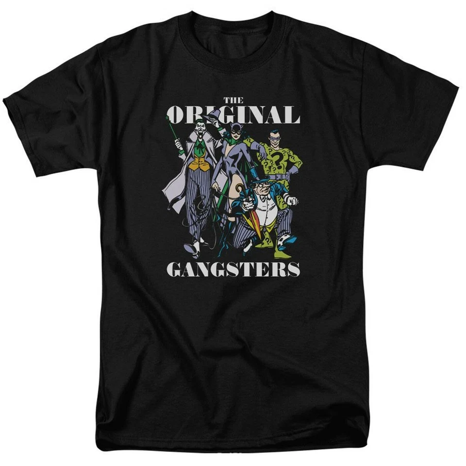 Camiseta negra para hombre The Original Gansters Batman's Villains Foto 1 de 1