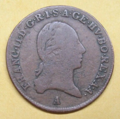 1800A AUSTRIA 1 KREUZER FRANZ II, ORIENTADO A LA DERECHA FRANC HELLER Echa un vistazo Foto 1 de 2