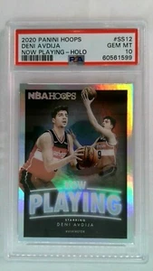 2020 Panini Hoops Deni Avdija Now Playing Holo #SS12 PSA Graded 10 Gem Mint - Picture 1 of 2