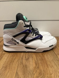 Reebok Pump Omni Zone II White Black Purple HR0110 Men's Size 11 Flexalite - Picture 1 of 18