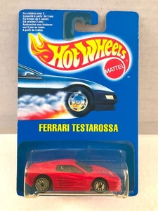 Hot Wheels FERRARI TESTAROSSA - 1990 BLUE CARD Int't (US #35) 5111 - Red - Picture 1 of 6