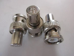 50 Pcs 75 Ohm BNC Male Plug Terminator Adapter Steren 200-177 Termination NOS - Zdjęcie 1 z 1