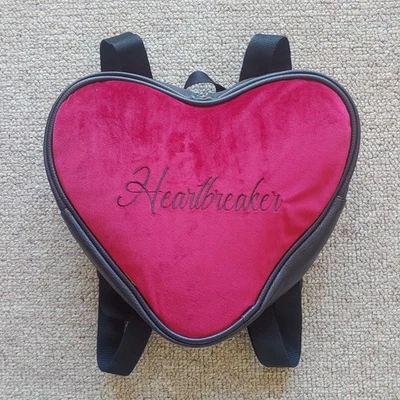 Mochila Corazón Terciopelo Rojo Rojo Rojo Un Laboratorio San Valentín Gótico Amor Capricho Foto 1 de 4