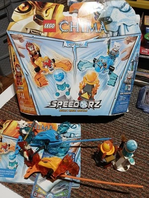 Incomplete Box Damaged 70156 LEGO LEGENDS OF CHIMA: FIRE vs ICE- SPEEDoRZ - Image 1 of 4