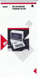 ITHistory (1980s) APPLE Brochure: IIE Die Personliche Computer (alemán) - Imagen 1 de 3