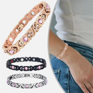 Magnetic Healing Therapy Women Men Bracelet Weight Loss Pain Relief Arthritis UK - Picture 1 of 24
