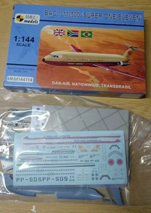 BAC 1-11-500 Dan-Air, Nationwide, Trans Brasil in 1/144 by MKM/Mark 1 - Picture 1 of 2