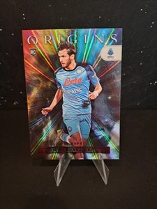 Khvicha Kvaratskhelia Rookie Card SP Red Laser Panini Chronicles 2022 Napoli - Picture 1 of 2