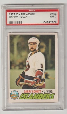 1977 O-Pee-Chee #194 Garry Howatt PSA 8 - Image 1 of 2