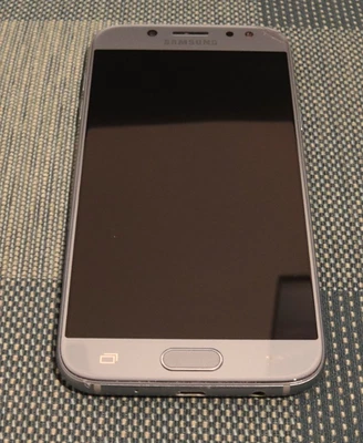 Samsung Galaxy J5 SM-J530F/DS - 16GB - Blue Silver (Dual SIM) +OVP +Zubehörpaket - Bild 1 von 4