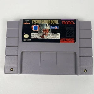 Tecmo Super Bowl (Super Nintendo Entertainment System, 1993) Cartridge Only OG - Picture 1 of 8